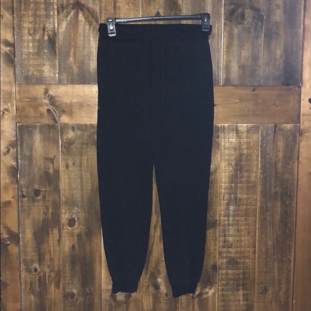 black joggers